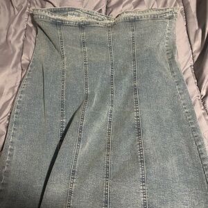 Tilly's Light Blue Denim Mini Dress